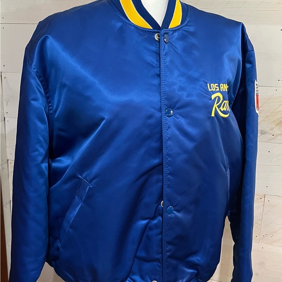 LA Rams Vintage Los Angeles Rams Starter Jacket 90s NFL Satin Bomber. EUC - Picture 3 of 8